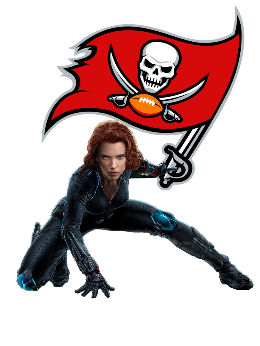 Tampa Bay Buccaneers Black Widow Logo iron on paper